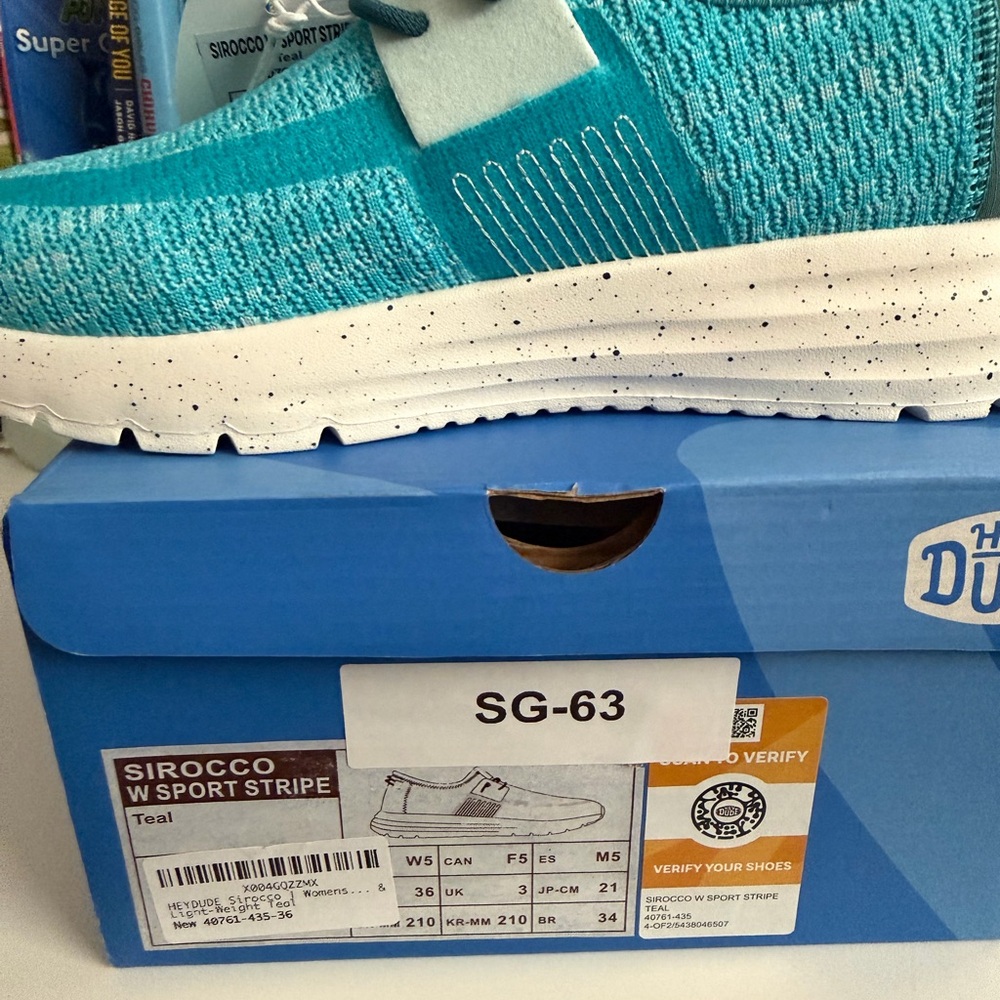 Hey Dude Teal Women's Sneakers